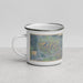 Left View Custom Bay Point California Map Enamel Mug in Afternoon