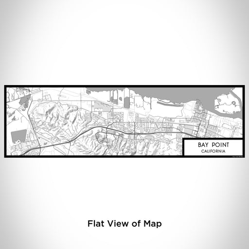 Flat View of Map Custom Bay Point California Map Enamel Mug in Classic