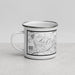 Left View Custom Bay Point California Map Enamel Mug in Classic
