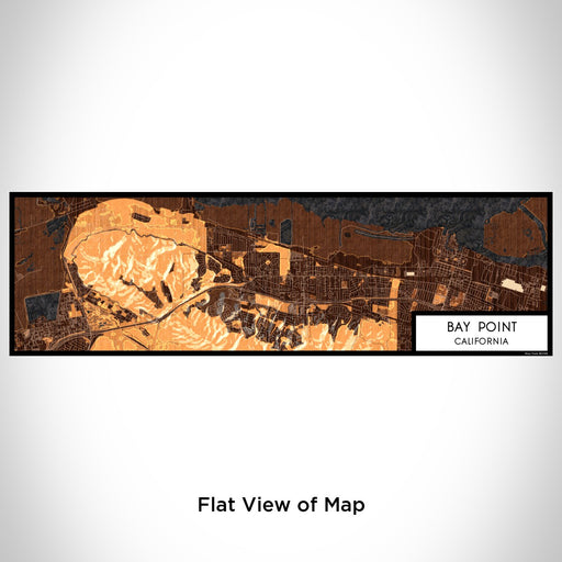 Flat View of Map Custom Bay Point California Map Enamel Mug in Ember