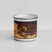 Front View Custom Bay Point California Map Enamel Mug in Ember