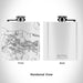 Rendered View of Bay Point California Map Engraving on 6oz Stainless Steel Flask in White