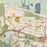 Bay Point California Map Print in Woodblock Style Zoomed In Close Up Showing Details