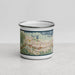 Front View Custom Bay Point California Map Enamel Mug in Woodblock