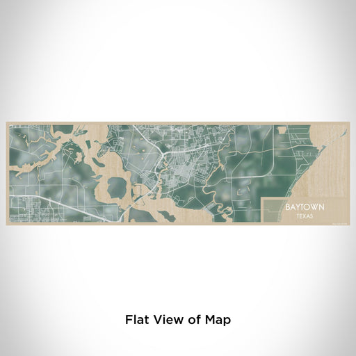 Flat View of Map Custom Baytown Texas Map Enamel Mug in Afternoon