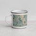 Left View Custom Baytown Texas Map Enamel Mug in Afternoon