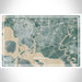 Baytown Texas Map Print Landscape Orientation in Afternoon Style With Shaded Background