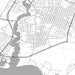 Baytown Texas Map Print in Classic Style Zoomed In Close Up Showing Details