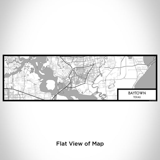 Flat View of Map Custom Baytown Texas Map Enamel Mug in Classic