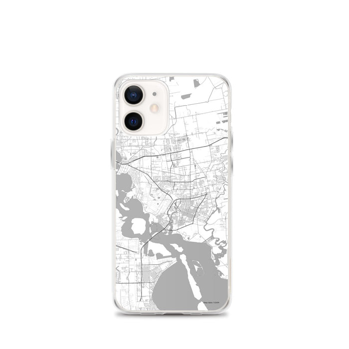 Custom Baytown Texas Map iPhone 12 mini Phone Case in Classic