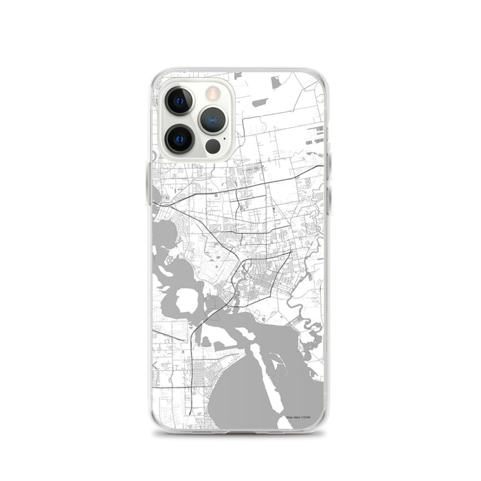 Custom Baytown Texas Map iPhone 12 Pro Phone Case in Classic