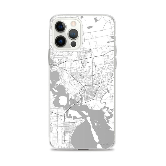 Custom Baytown Texas Map iPhone 12 Pro Max Phone Case in Classic