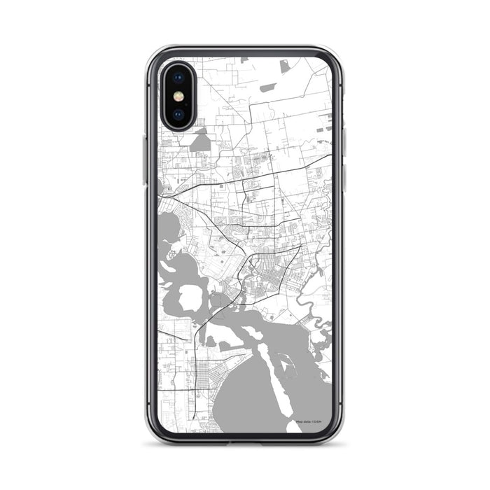 Custom Baytown Texas Map Phone Case in Classic