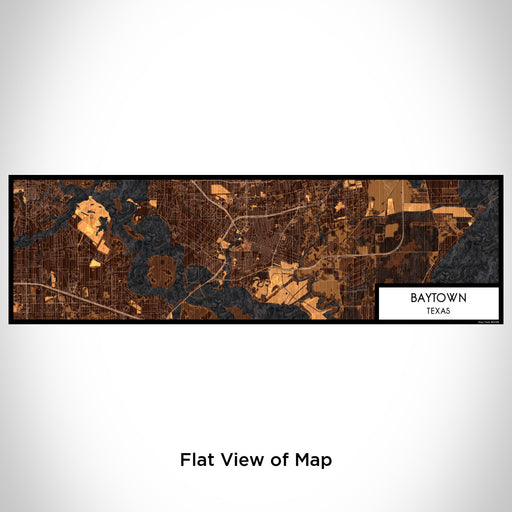 Flat View of Map Custom Baytown Texas Map Enamel Mug in Ember
