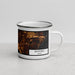 Right View Custom Baytown Texas Map Enamel Mug in Ember