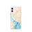 Custom Baytown Texas Map iPhone 12 mini Phone Case in Watercolor
