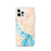 Custom Baytown Texas Map iPhone 12 Pro Phone Case in Watercolor