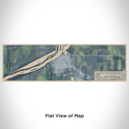 Flat View of Map Custom Beardstown Illinois Map Enamel Mug in Afternoon