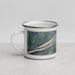 Left View Custom Beardstown Illinois Map Enamel Mug in Afternoon