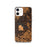 Custom iPhone 12 Bear Lake Wisconsin Map Phone Case in Ember