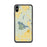 Custom iPhone XS Max Bear Lake Wisconsin Map Phone Case in Woodblock