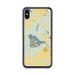 Custom iPhone XS Max Bear Lake Wisconsin Map Phone Case in Woodblock