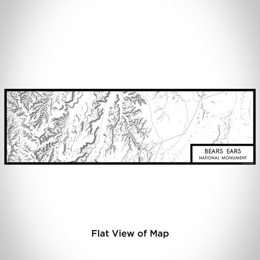 Flat View of Map Custom Bears Ears National Monument Map Enamel Mug in Classic