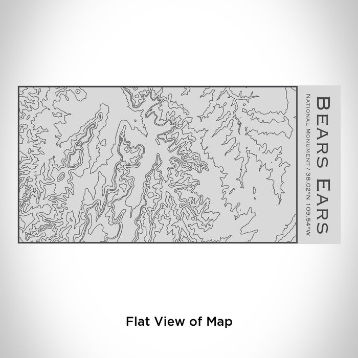 Botts Map Bears Ears - National Monument Engraved Topographic Map Insulated Bott ...