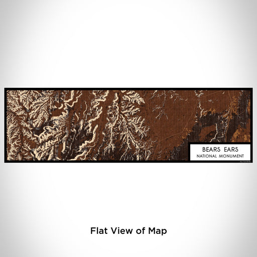 Flat View of Map Custom Bears Ears National Monument Map Enamel Mug in Ember