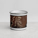 Front View Custom Bears Ears National Monument Map Enamel Mug in Ember