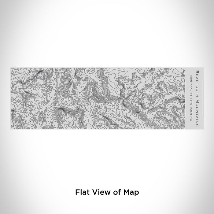 Rendered View of Beartooth Mountains Montana Map Engraving on 10oz Stainless Steel Insulated Cup with Sipping Lid