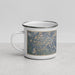 Left View Custom Beartooth Pass Montana Map Enamel Mug in Afternoon