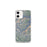 Custom iPhone 12 mini Beartooth Pass Montana Map Phone Case in Afternoon