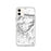 Custom iPhone 11 Beartooth Pass Montana Map Phone Case in Classic