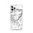 Custom iPhone 12 Pro Beartooth Pass Montana Map Phone Case in Classic