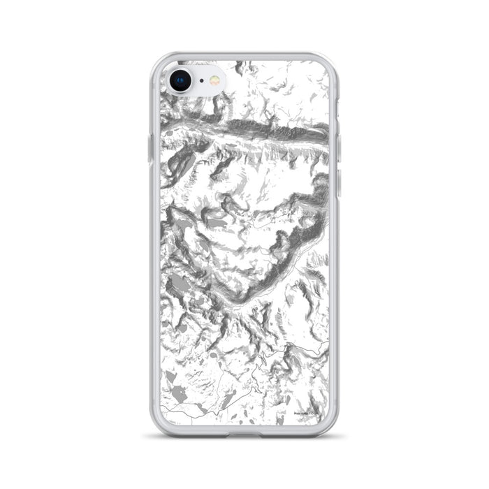 Custom iPhone SE Beartooth Pass Montana Map Phone Case in Classic