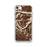 Custom iPhone SE Beartooth Pass Montana Map Phone Case in Ember