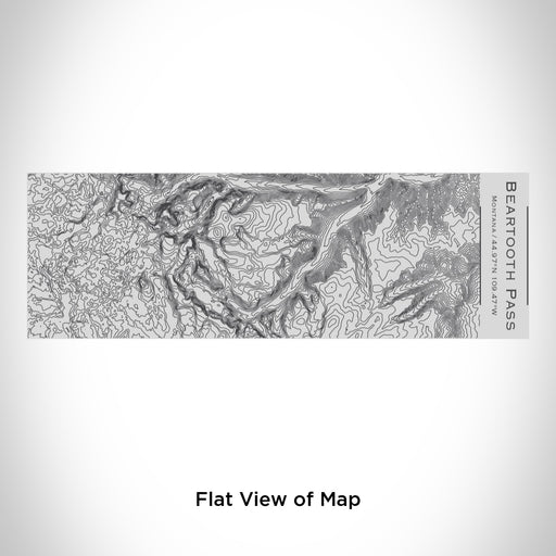 Rendered View of Beartooth Pass Montana Map Engraving on 10oz Stainless Steel Insulated Cup with Sipping Lid