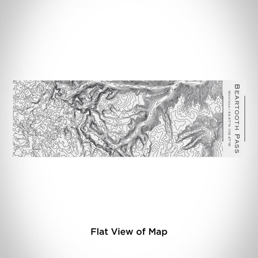 Rendered View of Beartooth Pass Montana Map Engraving on 10oz Stainless Steel Insulated Cup with Sliding Lid in White