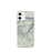 Custom iPhone 12 mini Beartooth Pass Montana Map Phone Case in Woodblock