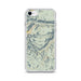 Custom iPhone SE Beartooth Pass Montana Map Phone Case in Woodblock