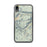 Custom iPhone XR Beartooth Pass Montana Map Phone Case in Woodblock