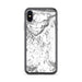 Custom iPhone X/XS Beartooth Pass Wyoming Map Phone Case in Classic