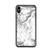 Custom iPhone XS Max Beartooth Pass Wyoming Map Phone Case in Classic