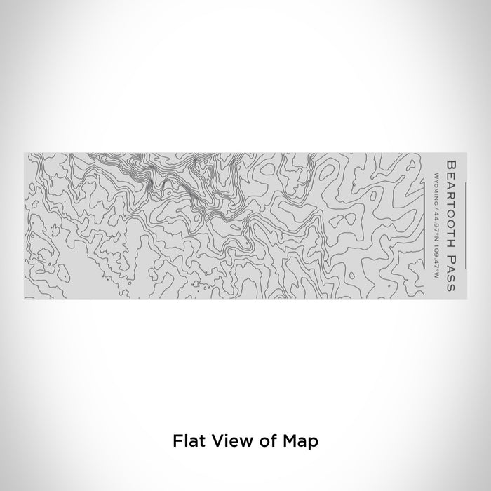 Rendered View of Beartooth Pass Wyoming Map Engraving on 10oz Stainless Steel Insulated Cup with Sipping Lid