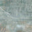 Beaumont California Map Print in Afternoon Style Zoomed In Close Up Showing Details