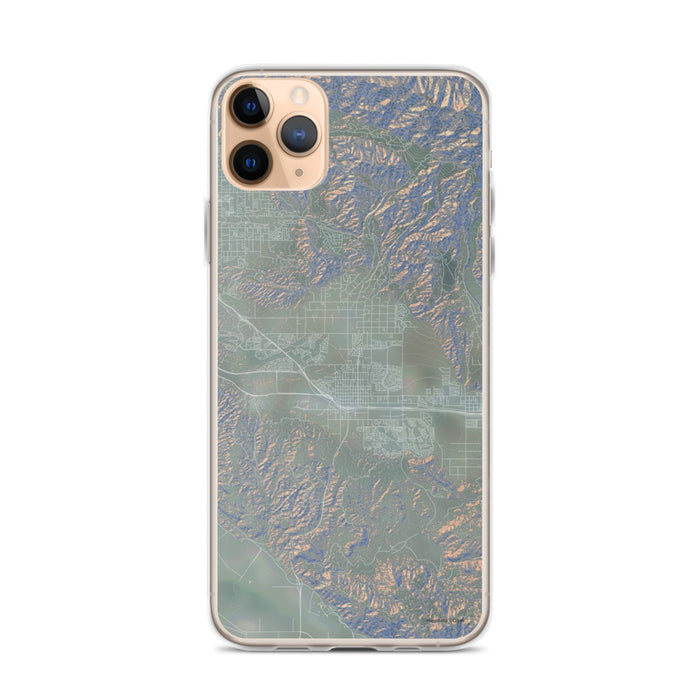 Custom iPhone 11 Pro Max Beaumont California Map Phone Case in Afternoon