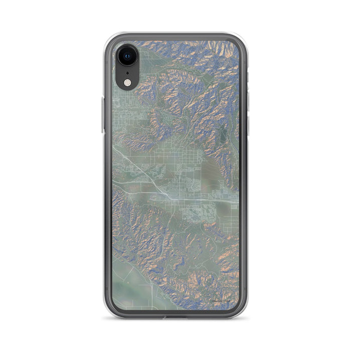 Custom iPhone XR Beaumont California Map Phone Case in Afternoon