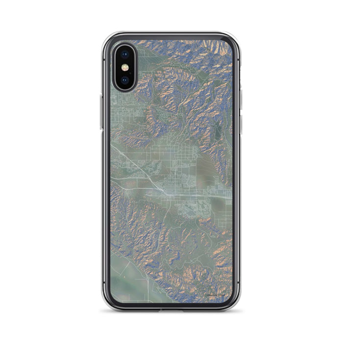 Custom iPhone X/XS Beaumont California Map Phone Case in Afternoon