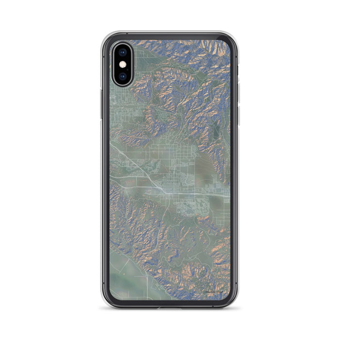 Custom iPhone XS Max Beaumont California Map Phone Case in Afternoon